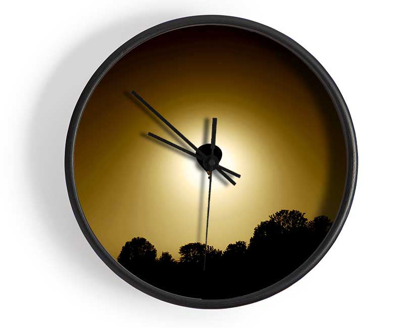 Golden Hotair Balloon Clock - Wallart-Direct UK