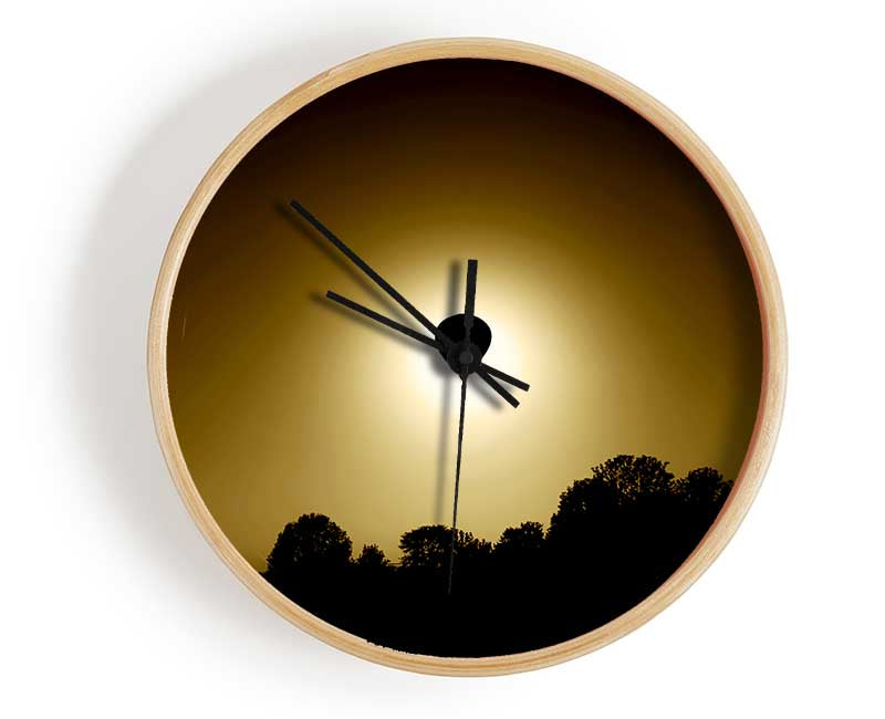 Golden Hotair Balloon Clock - Wallart-Direct UK