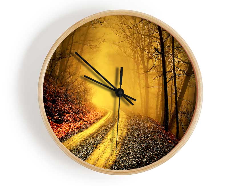 The Road To Gold Clock - Wallart-Direct UK