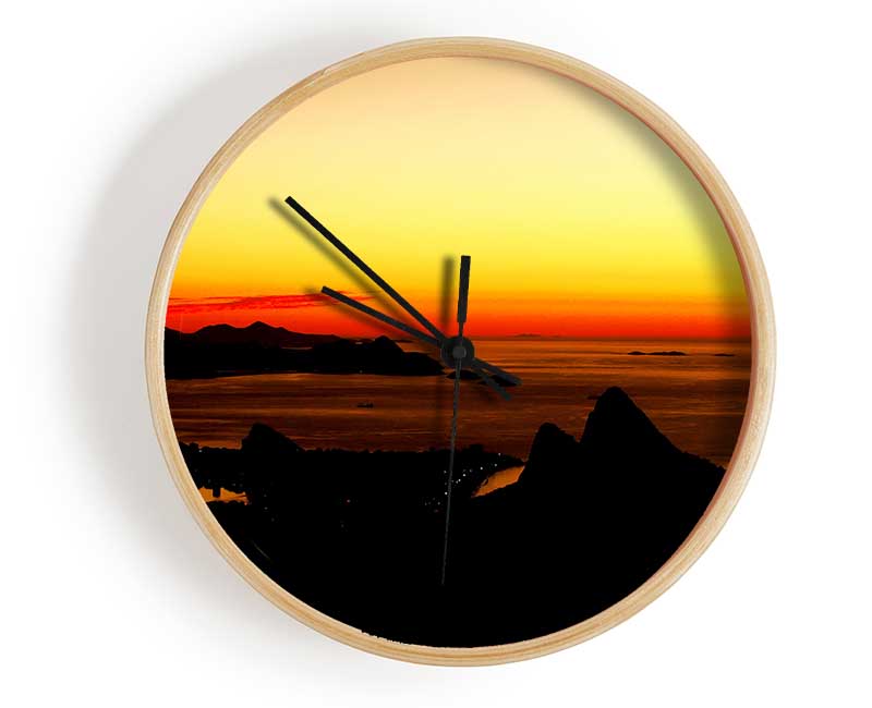 Ocean At First Light Clock - Wallart-Direct UK