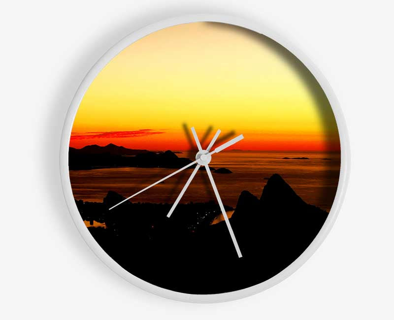 Ocean At First Light Clock - Wallart-Direct UK