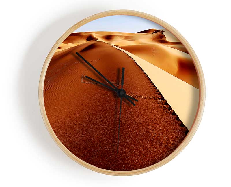 Sand Dune Patterns Clock - Wallart-Direct UK