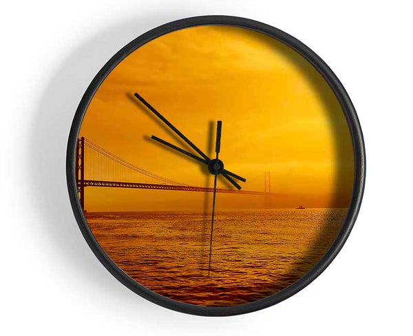 The Bridge Afar Clock - Wallart-Direct UK