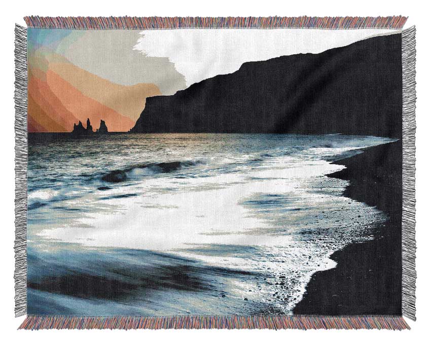 Early Morning Tide Woven Blanket