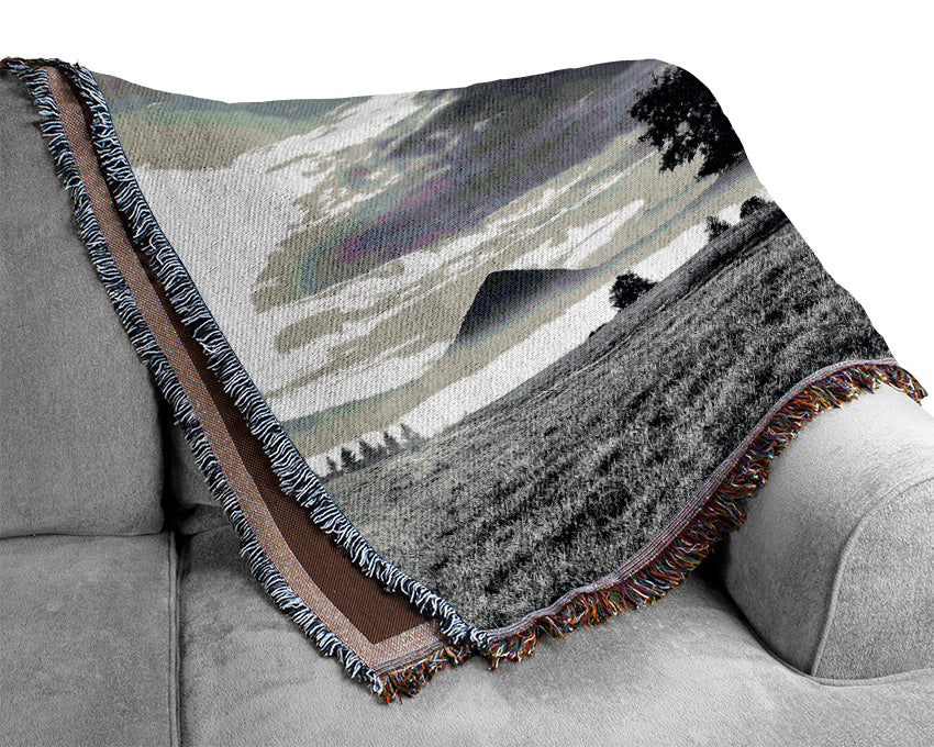 Countryside Retreat B n W Woven Blanket