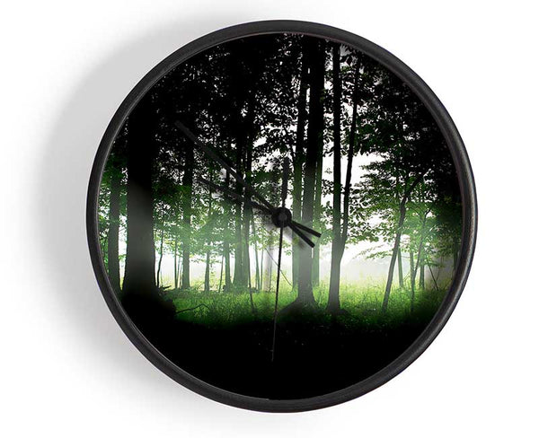 Woodland Mist Clock - Wallart-Direct UK