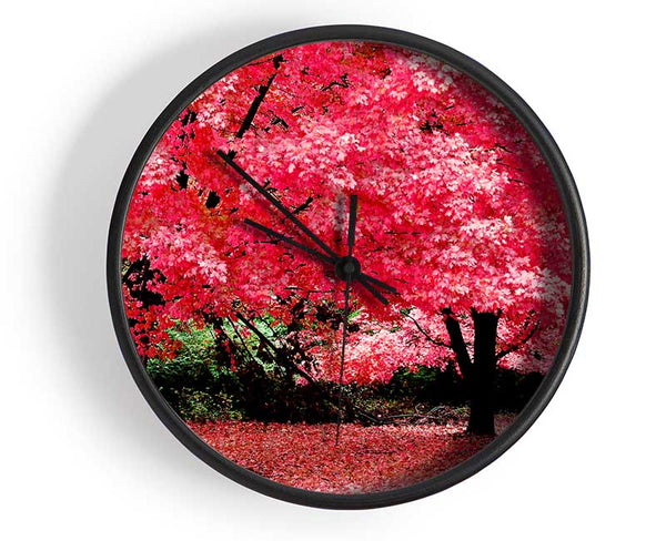 Pink Tree Heaven Clock - Wallart-Direct UK