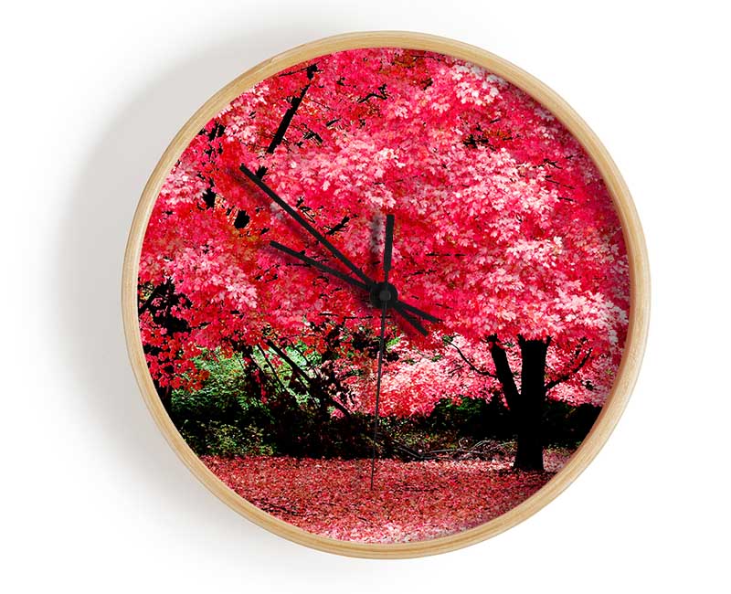 Pink Tree Heaven Clock - Wallart-Direct UK