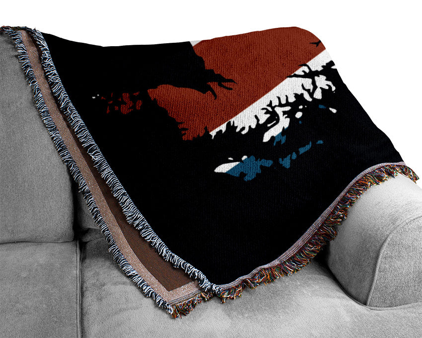 Britan Map Woven Blanket