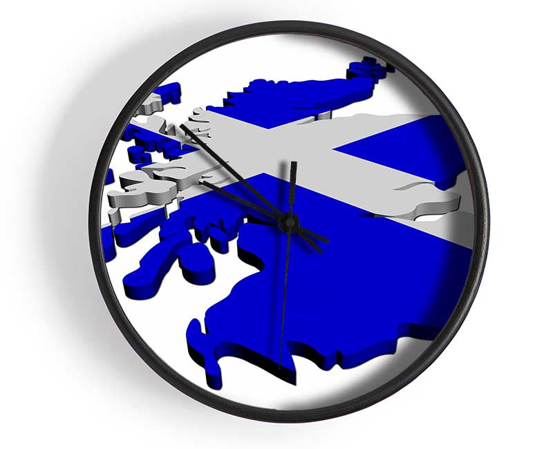 Map Of Scotland Clock - Wallart-Direct UK