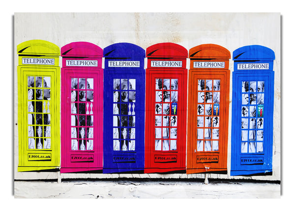 Colourful Telephone Boxes