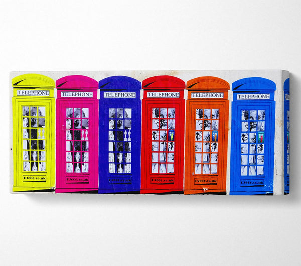 Colourful Telephone Boxes