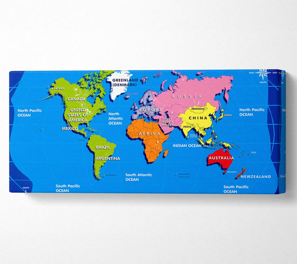 World Map For Kids