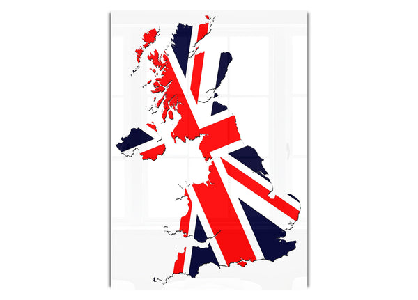 Map Of Britain Flag