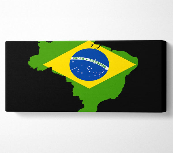 Brazillian Flag Map