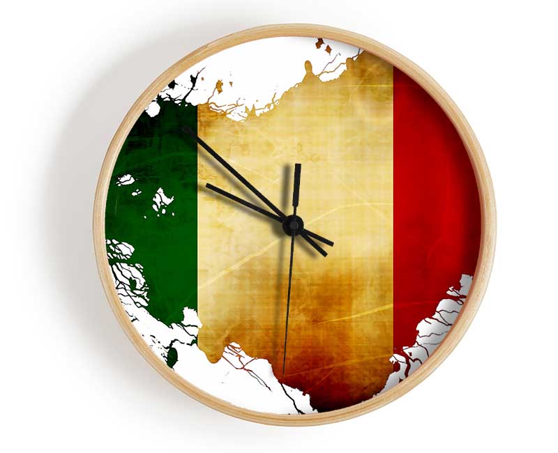 Italian Map Clock - Wallart-Direct UK