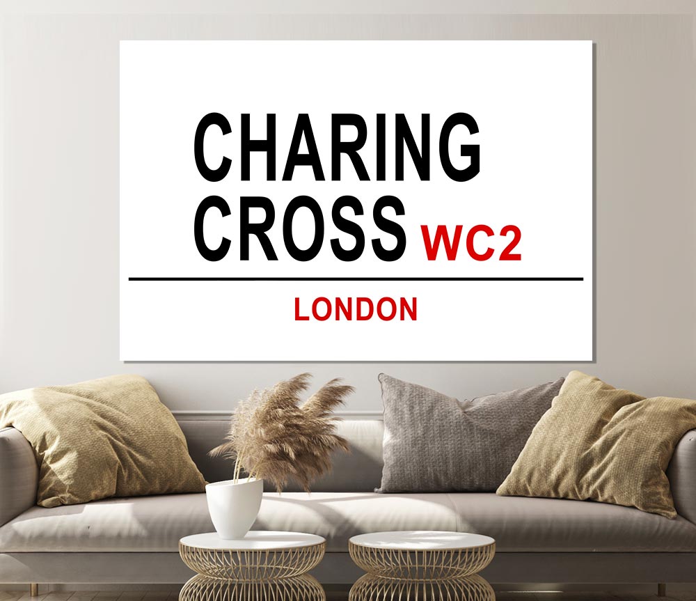 Charing Cross Signs Print Poster Wall Art