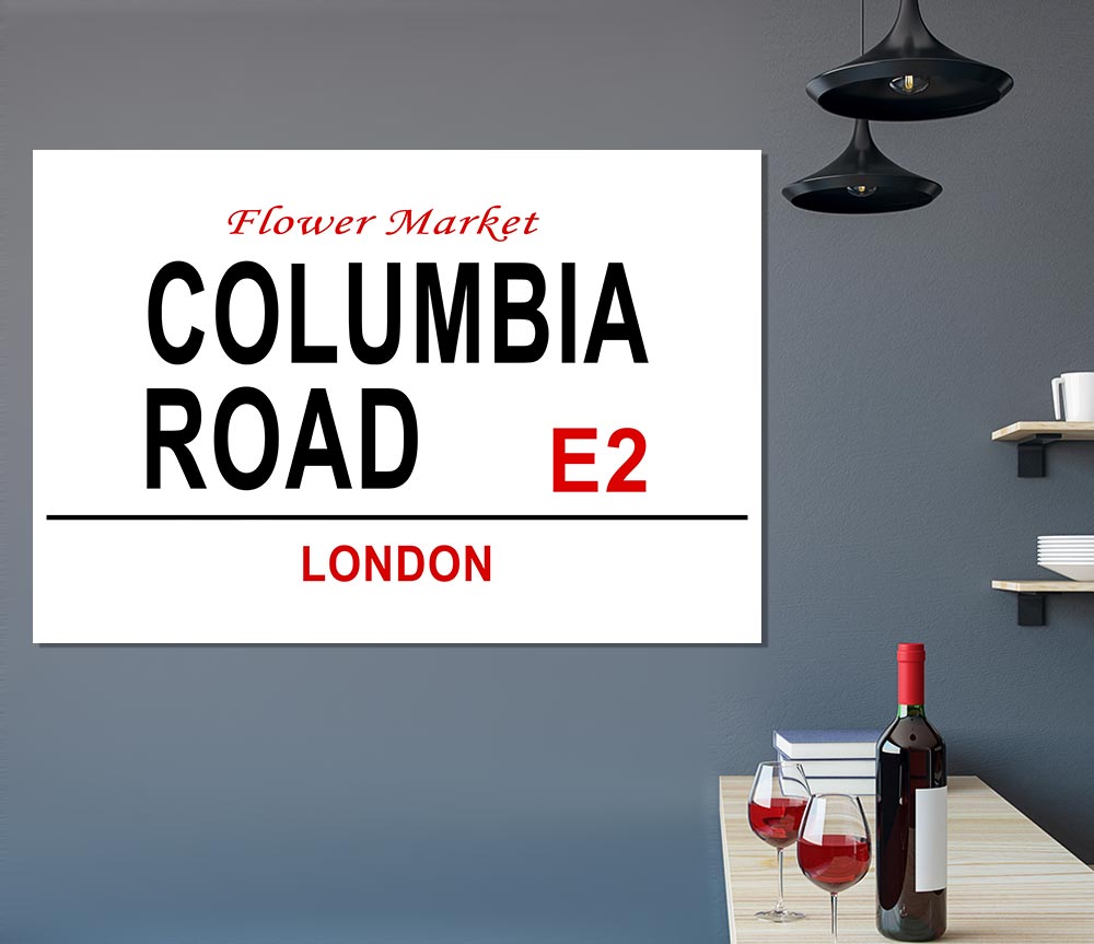 Columbia Road Signs Print Poster Wall Art