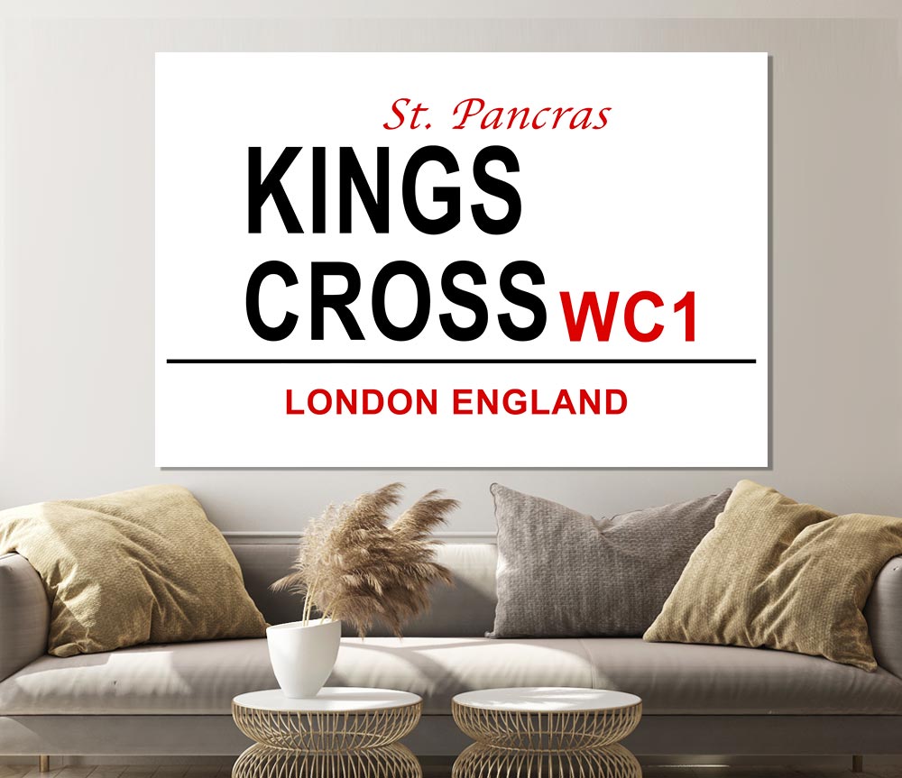 Kings Cross Signs Print Poster Wall Art