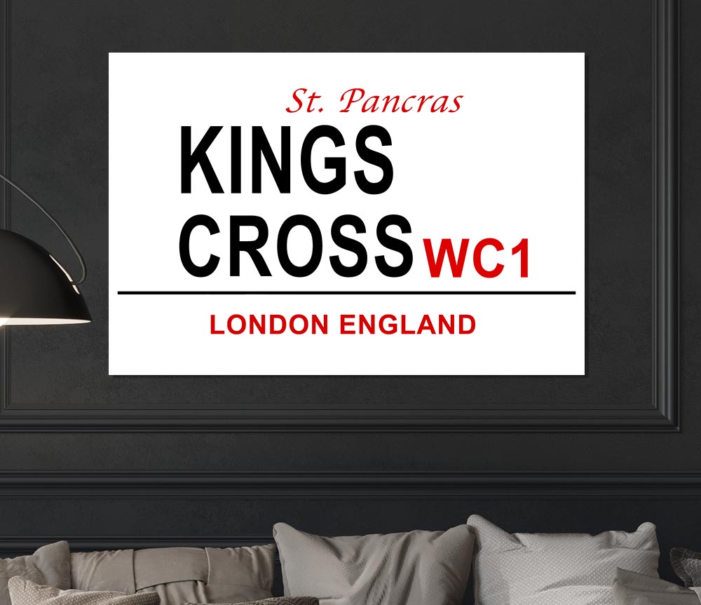 Kings Cross Signs Print Poster Wall Art