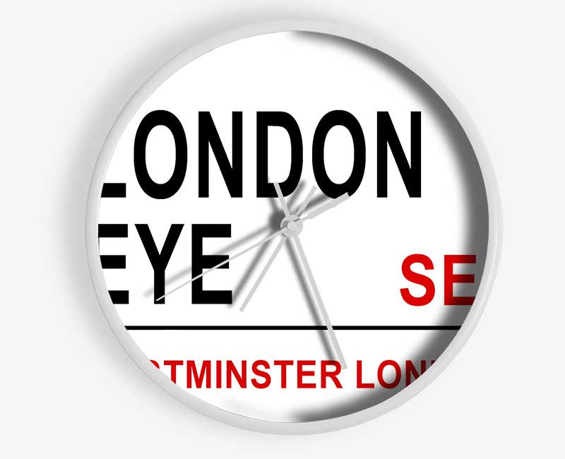 London Eye Signs Clock - Wallart-Direct UK