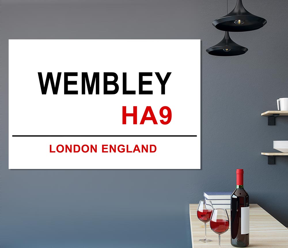 Wembley Signs Print Poster Wall Art