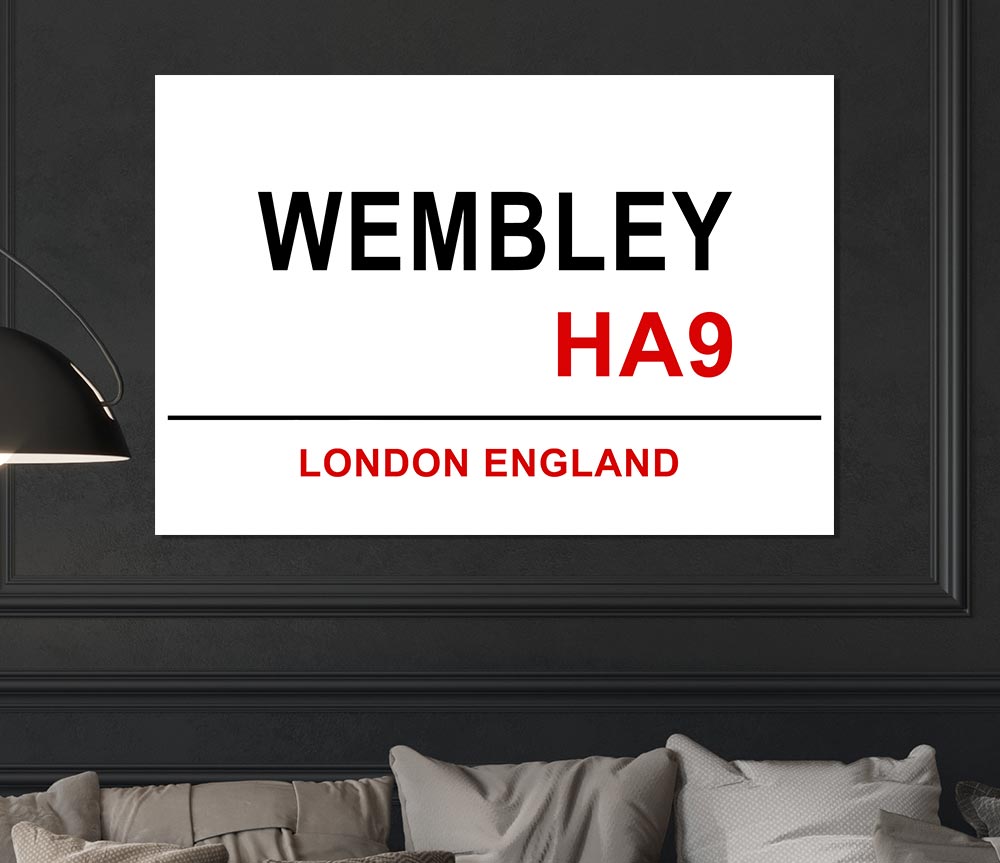 Wembley Signs Print Poster Wall Art