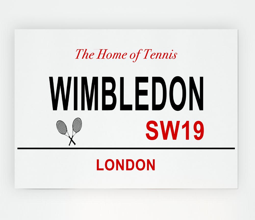 Wimbledon Signs Print Poster Wall Art