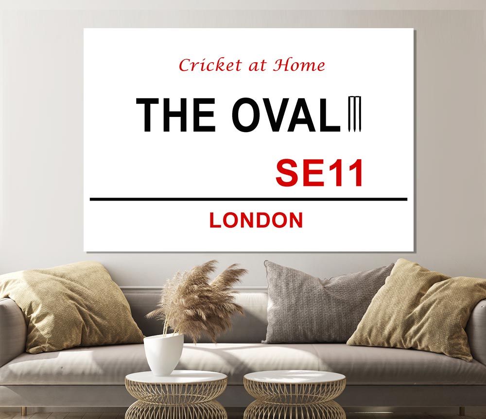 The Oval Signs Print Poster Wall Art