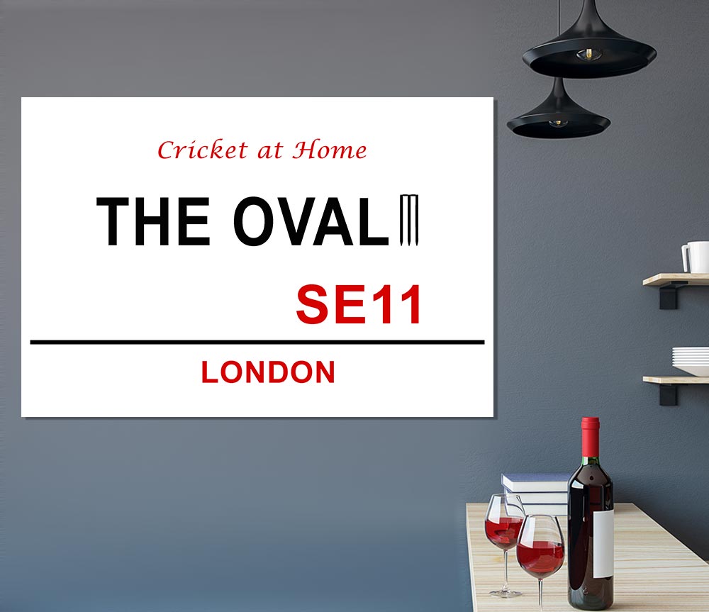 The Oval Signs Print Poster Wall Art