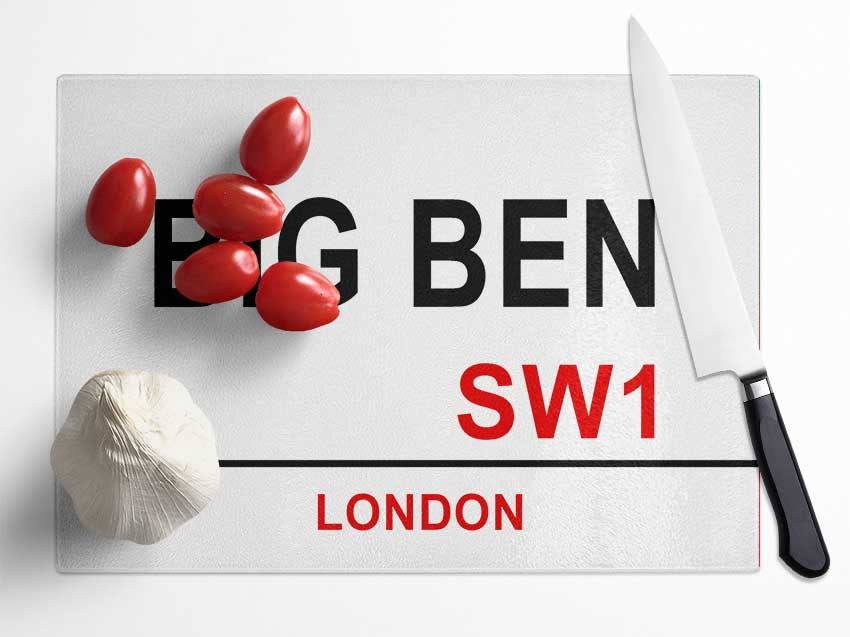 Big Ben Signs Glass Chopping Board