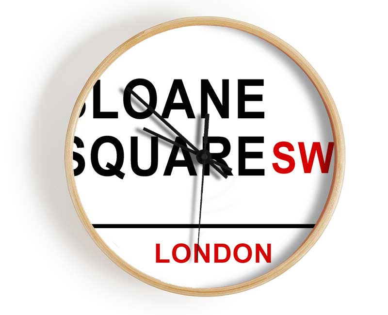 Sloane Square Signs Clock - Wallart-Direct UK