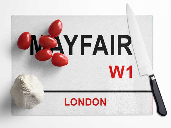 Mayfair Signs Glass Chopping Board