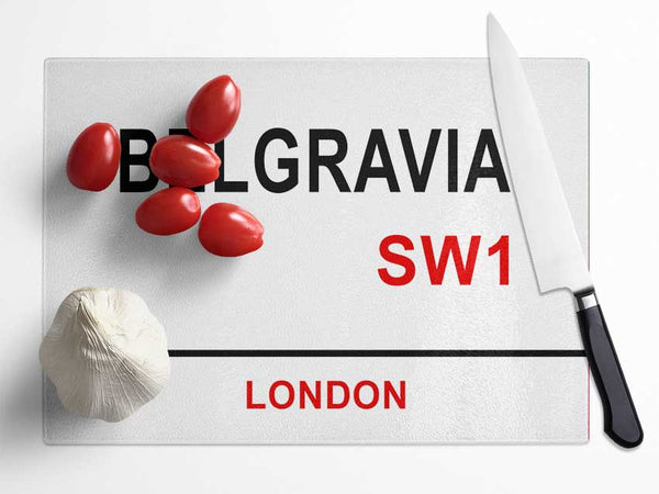 Belgravia Signs Glass Chopping Board