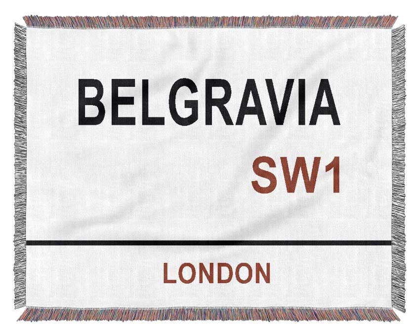 Belgravia Signs Woven Blanket