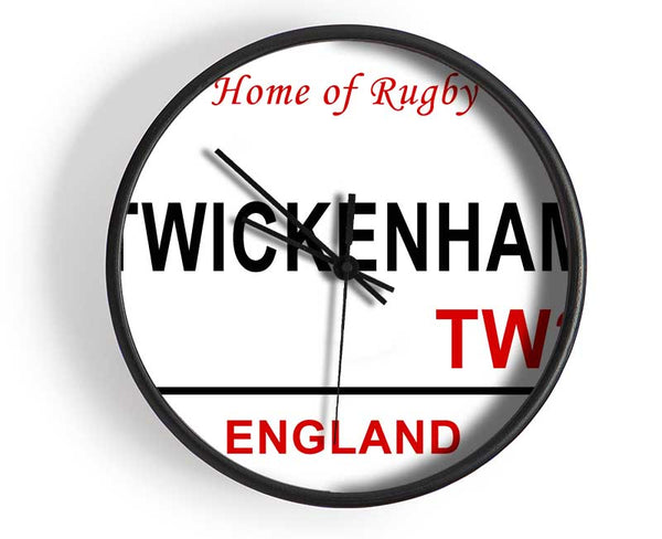 Twickenham Signs Clock - Wallart-Direct UK