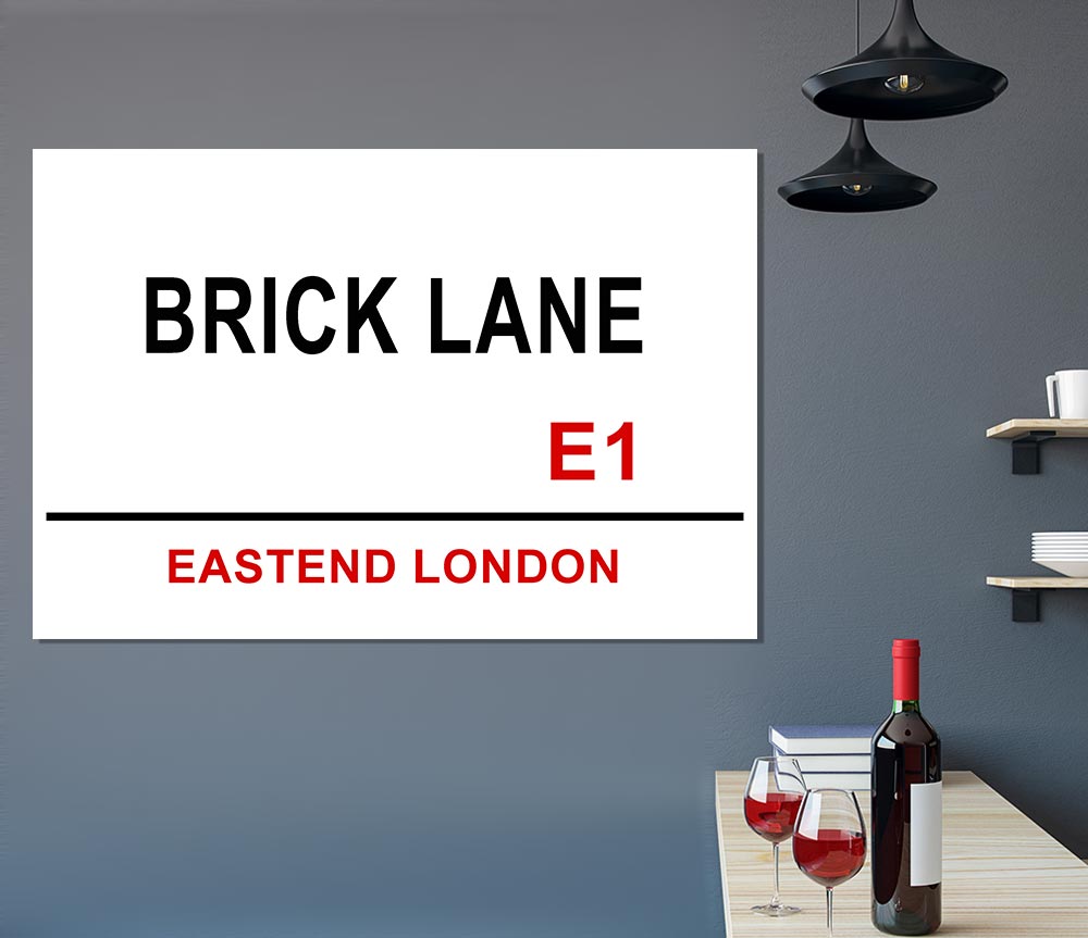 Brick Lane Signs Print Poster Wall Art