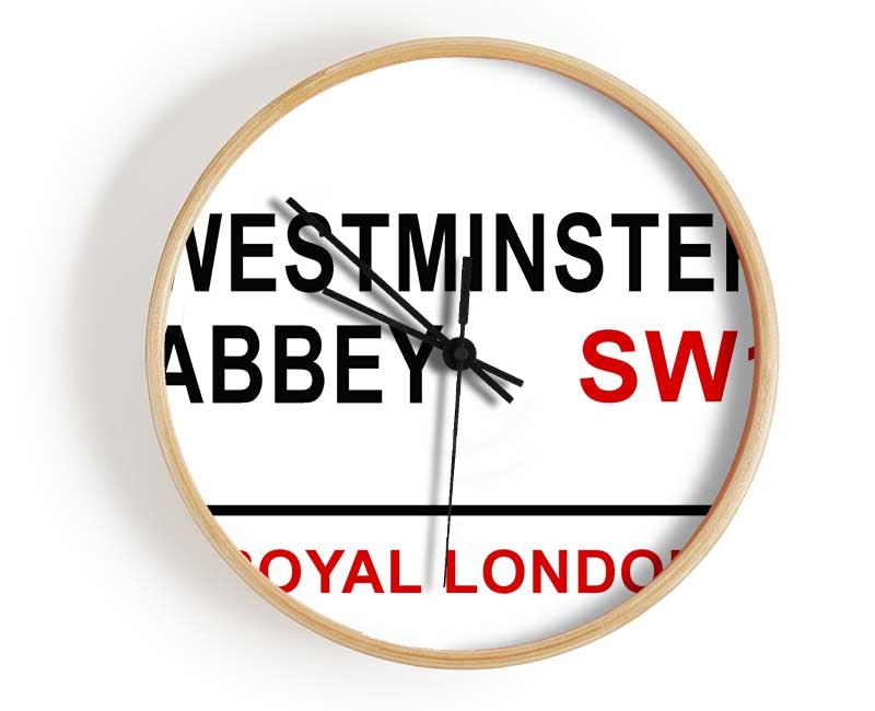 Westminster Abbey Signs Clock - Wallart-Direct UK