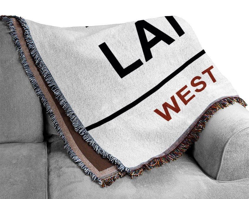 Drury Lane Signs Woven Blanket