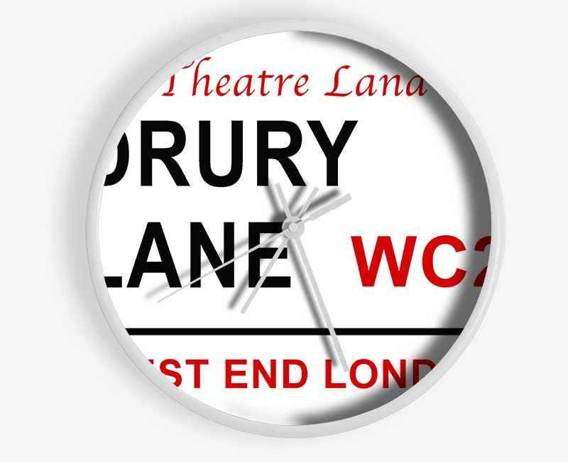 Drury Lane Signs Clock - Wallart-Direct UK