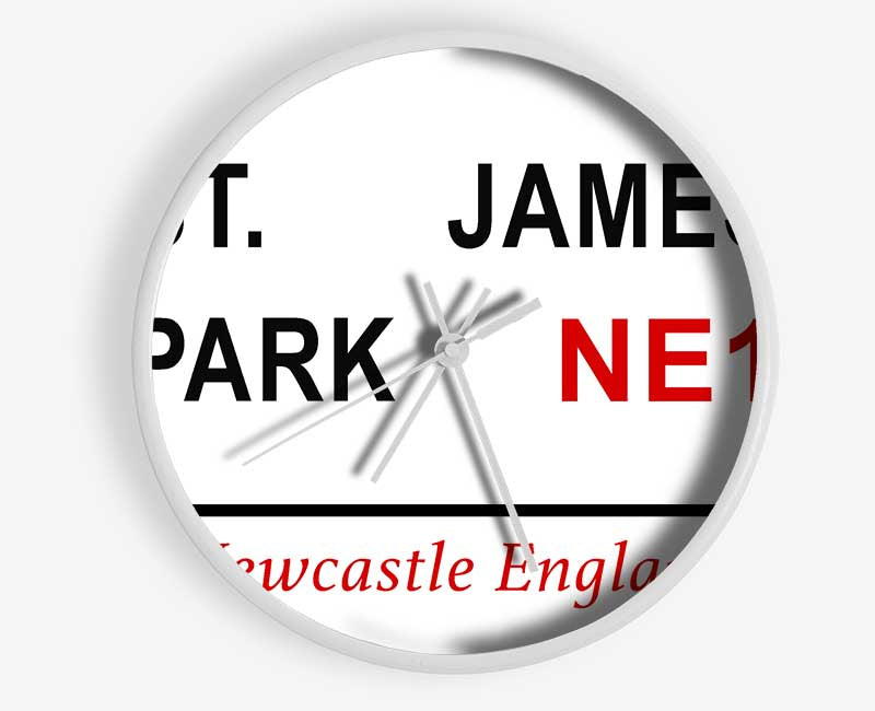 St James Park Signs Clock - Wallart-Direct UK