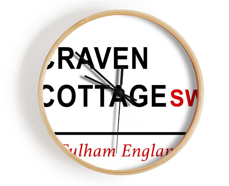 Craven Cottage Signs Clock - Wallart-Direct UK