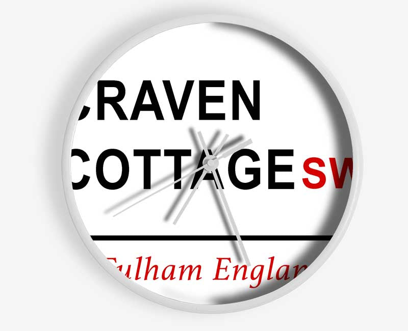 Craven Cottage Signs Clock - Wallart-Direct UK