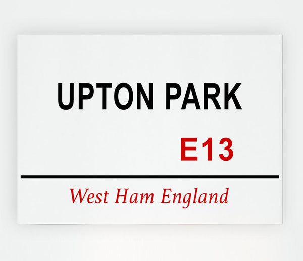 Upton Park Signs Print Poster Wall Art