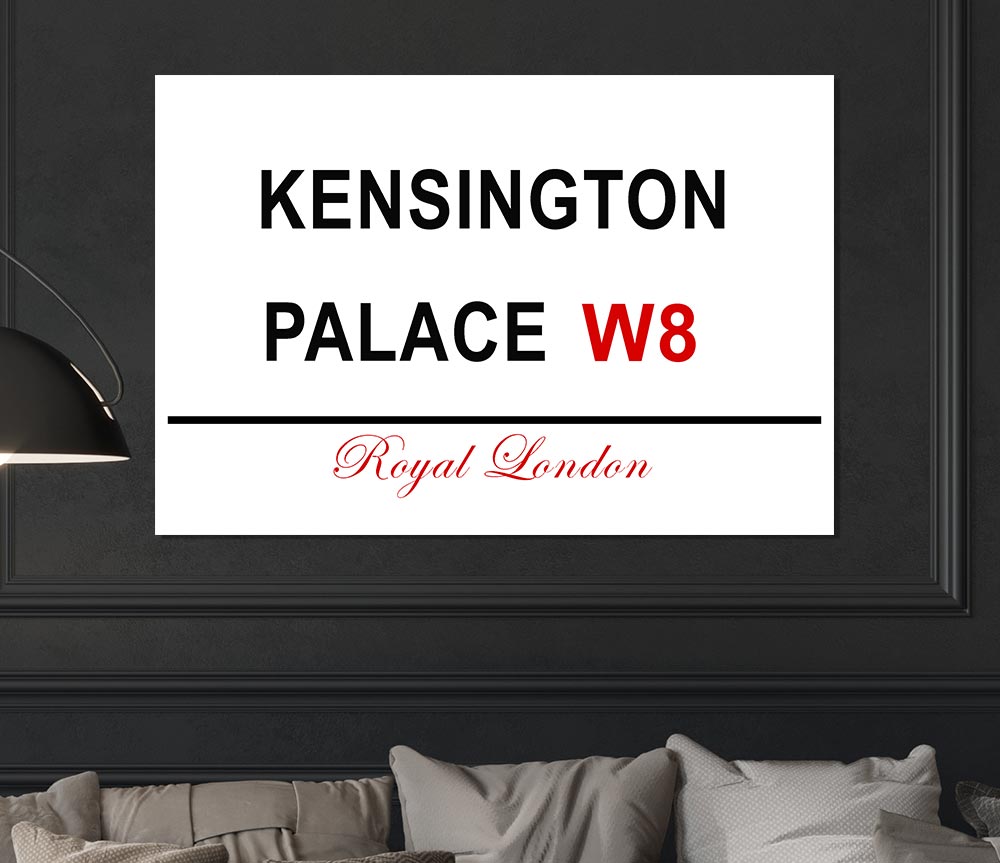 Kensington Palace Signs Print Poster Wall Art