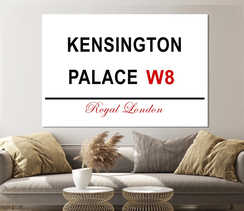 Kensington Palace Signs Print Poster Wall Art