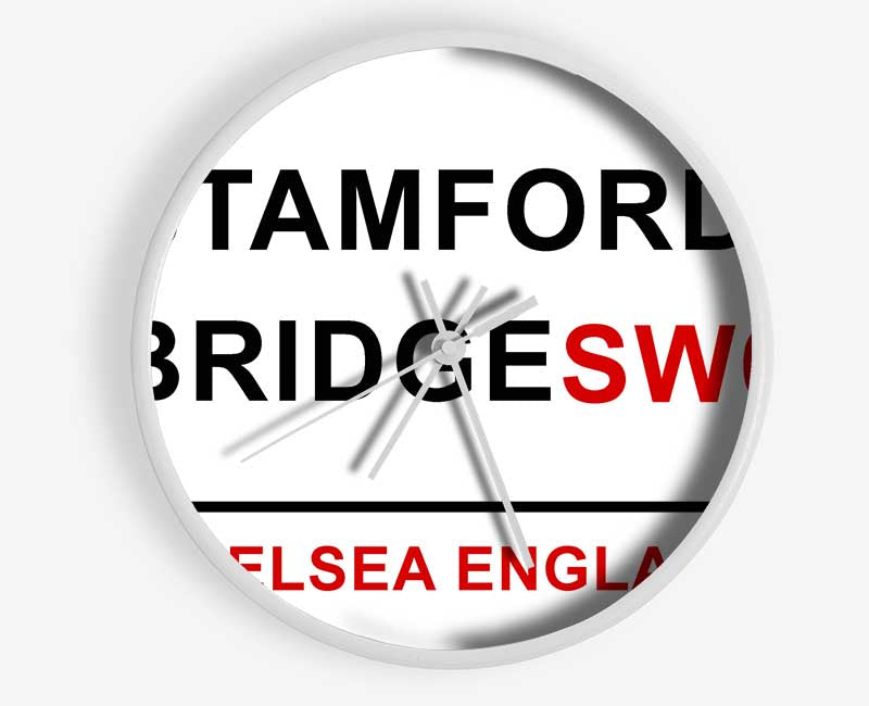 Stamford Bridge Signs Clock - Wallart-Direct UK