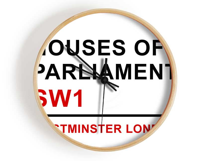 Houses Of Parliament Signs Clock - Wallart-Direct UK