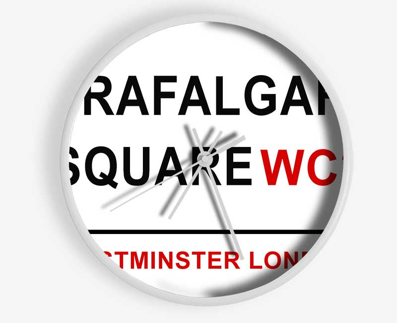 Trafalgar Square Signs Clock - Wallart-Direct UK