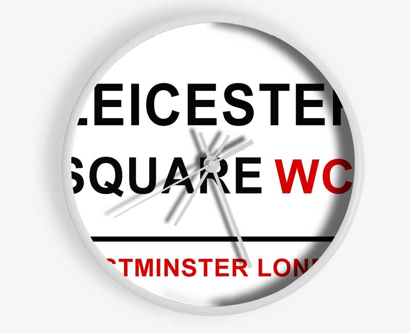 Leicester Square Signs Clock - Wallart-Direct UK